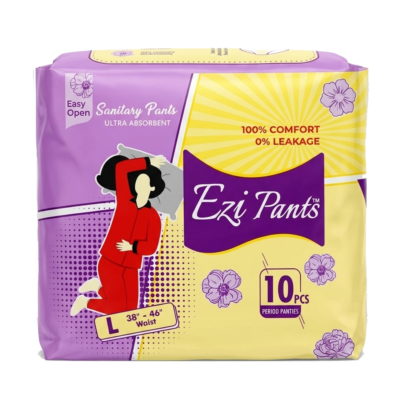 Ezi Pants Ultra Absorbent Sanitary Pants / Period Panties (10 Pcs) - Size L