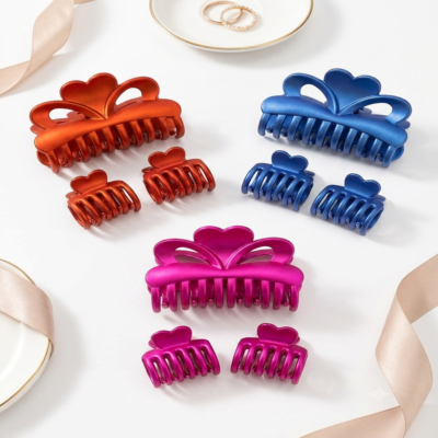 3-in-1 Metallic Hair Claw Clip